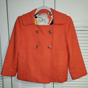 Milly of New York Coral dill lined 3/4 Sleeve Blazer size 0
